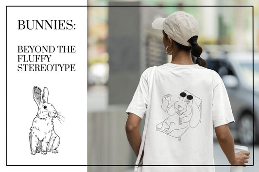 Blog image of a woman wearing a bunny t shirt