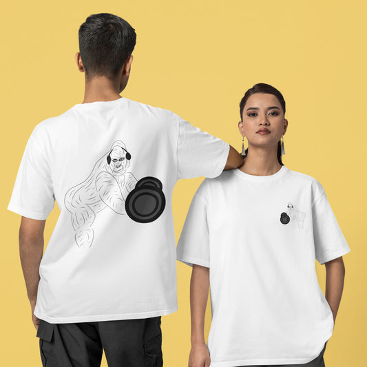 Couple wearing Gorilla Gym | 100% Organic Cotton T Shirt