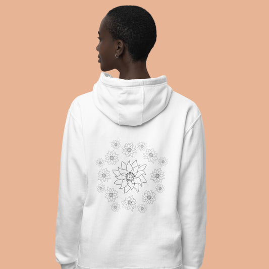Lotus Dream | Sustainable Hoodie worn by a woman