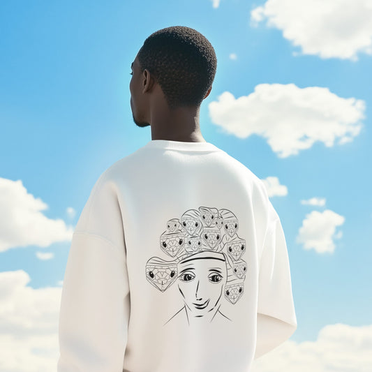 Medusa | Vegan Jumper worn by a man