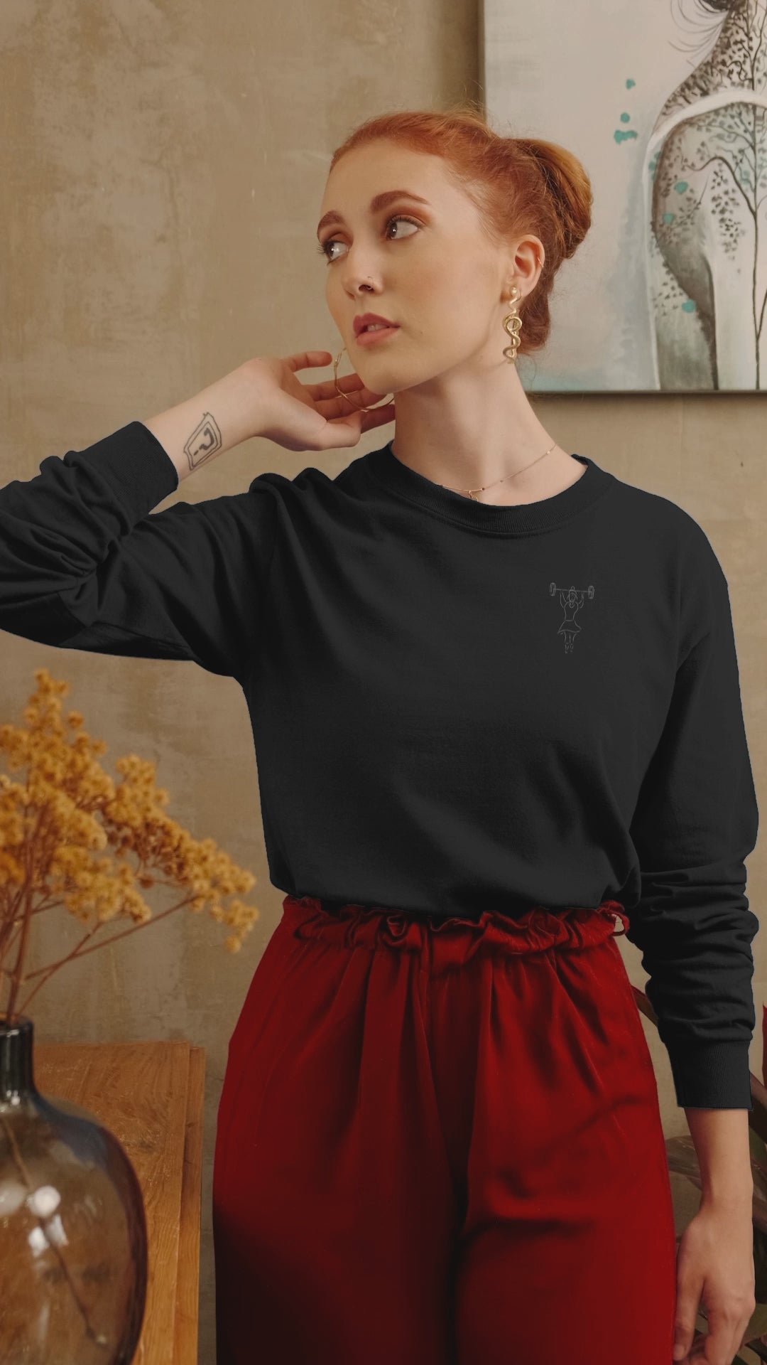 Women That Lift | Vegan Jumper worn by a woman