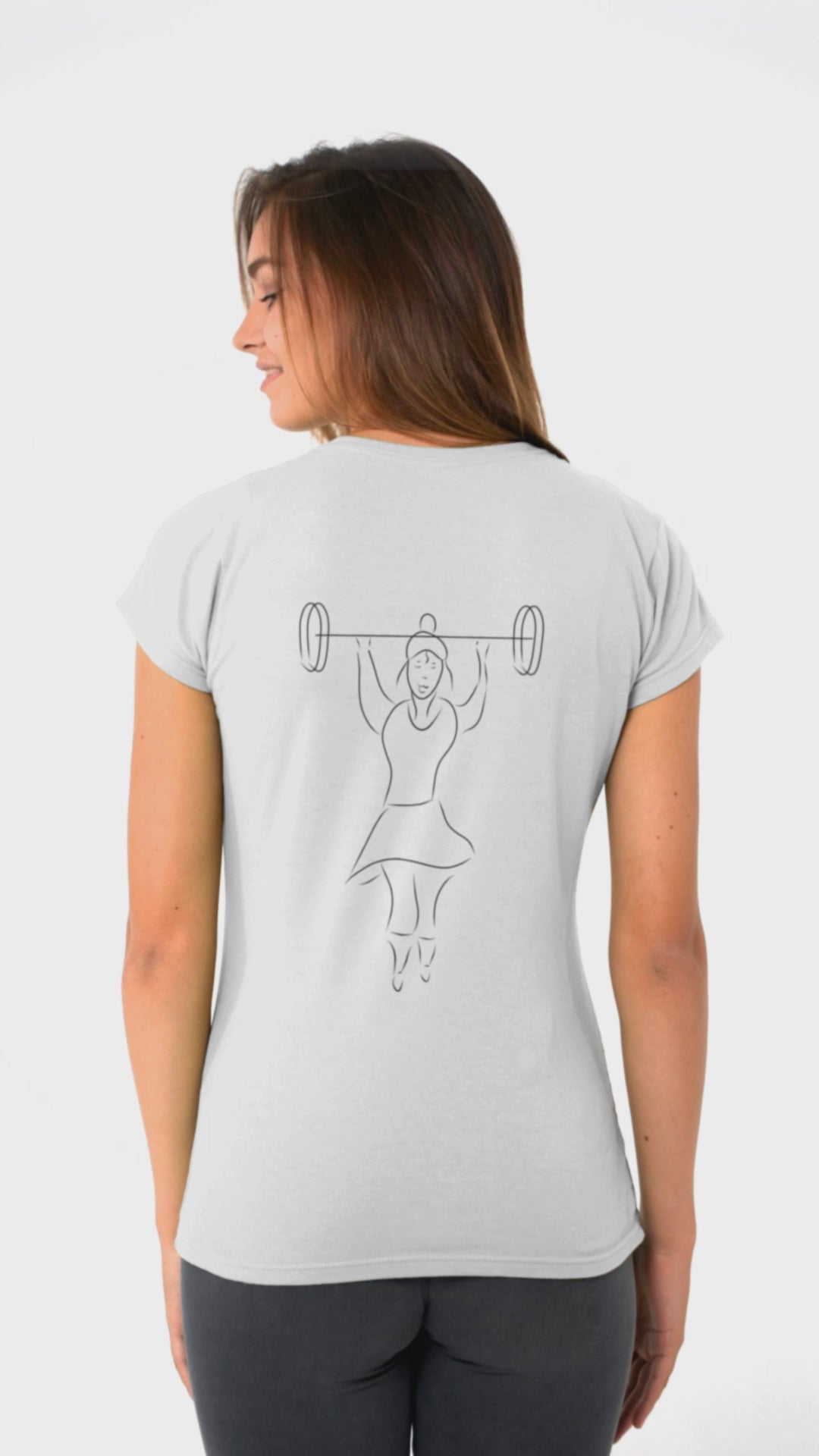 Women That Lift | 100% Organic Cotton T Shirt worn by a woman