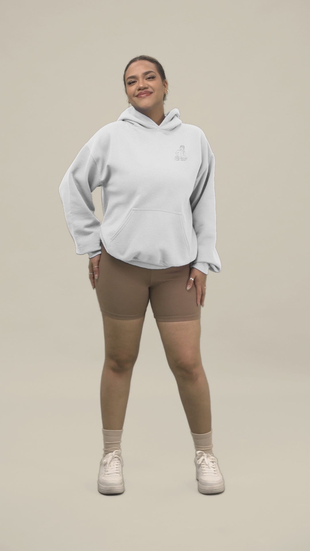 Woman DJ | Sustainable Hoodie worn by a woman
