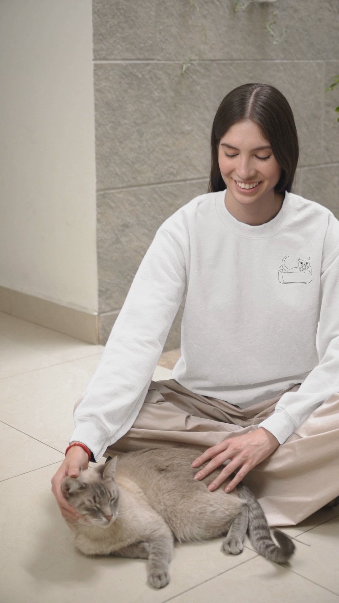 Cat's Cradle | Vegan Jumper worn by a woman