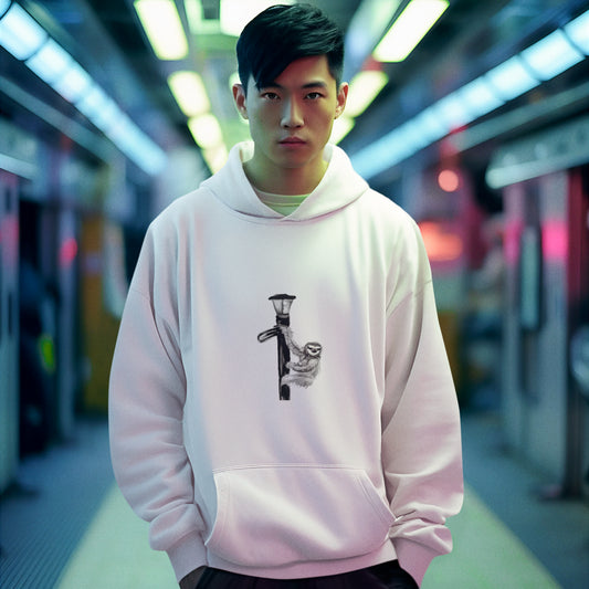 Sloth | Sustainable Hoodie worn by a man