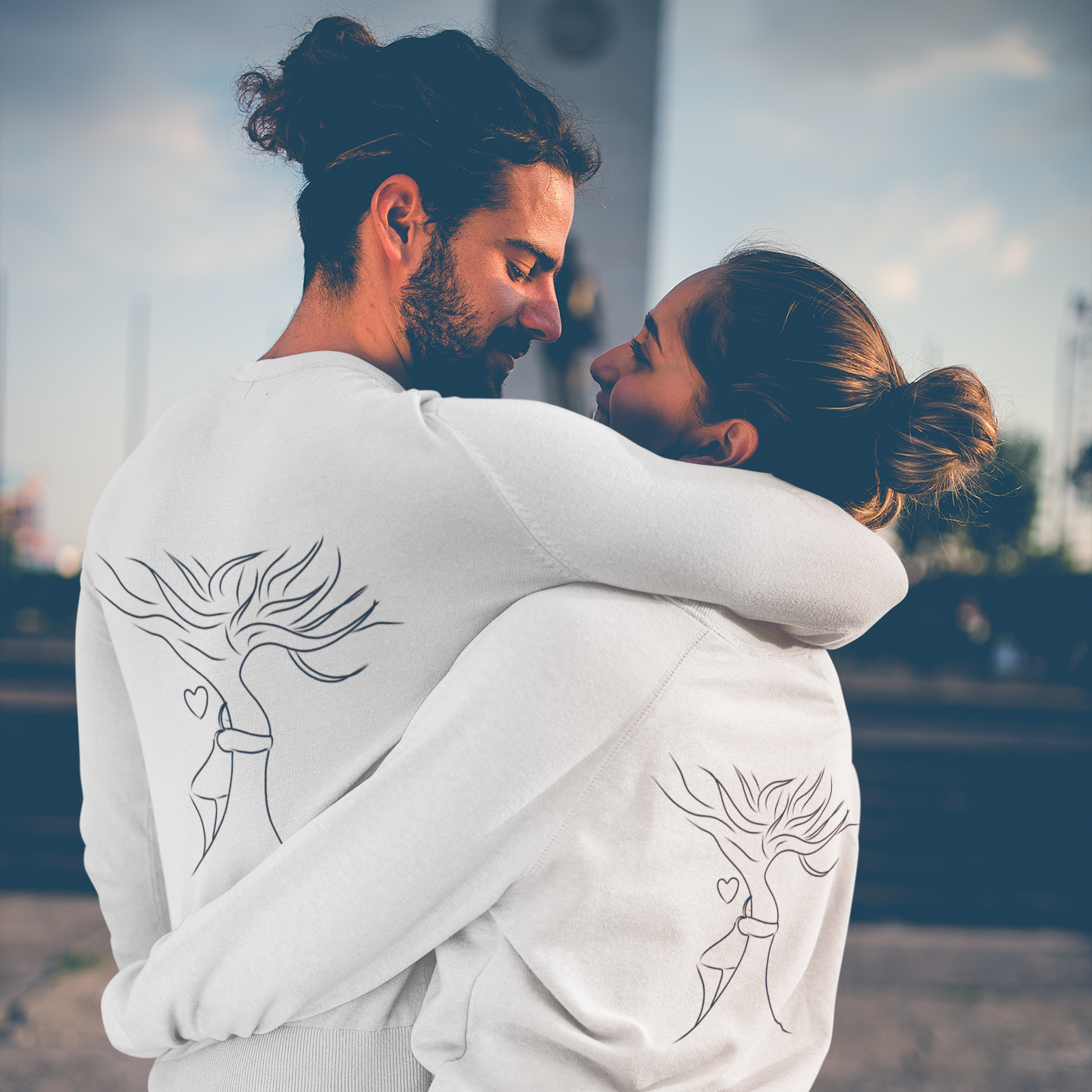 The Tree Hug  | Vegan Jumper worn by a couple