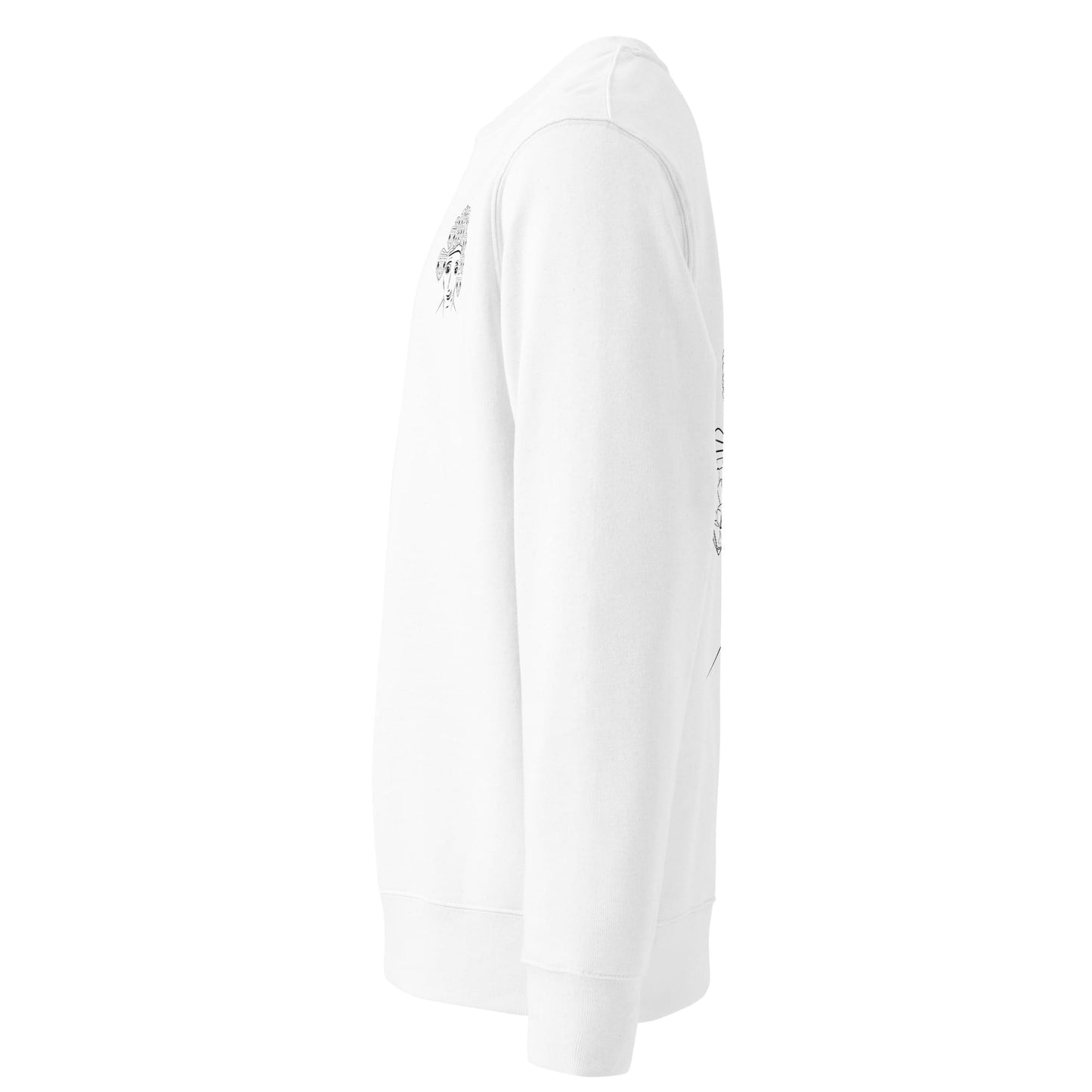 Medusa | Vegan Jumper in white side view