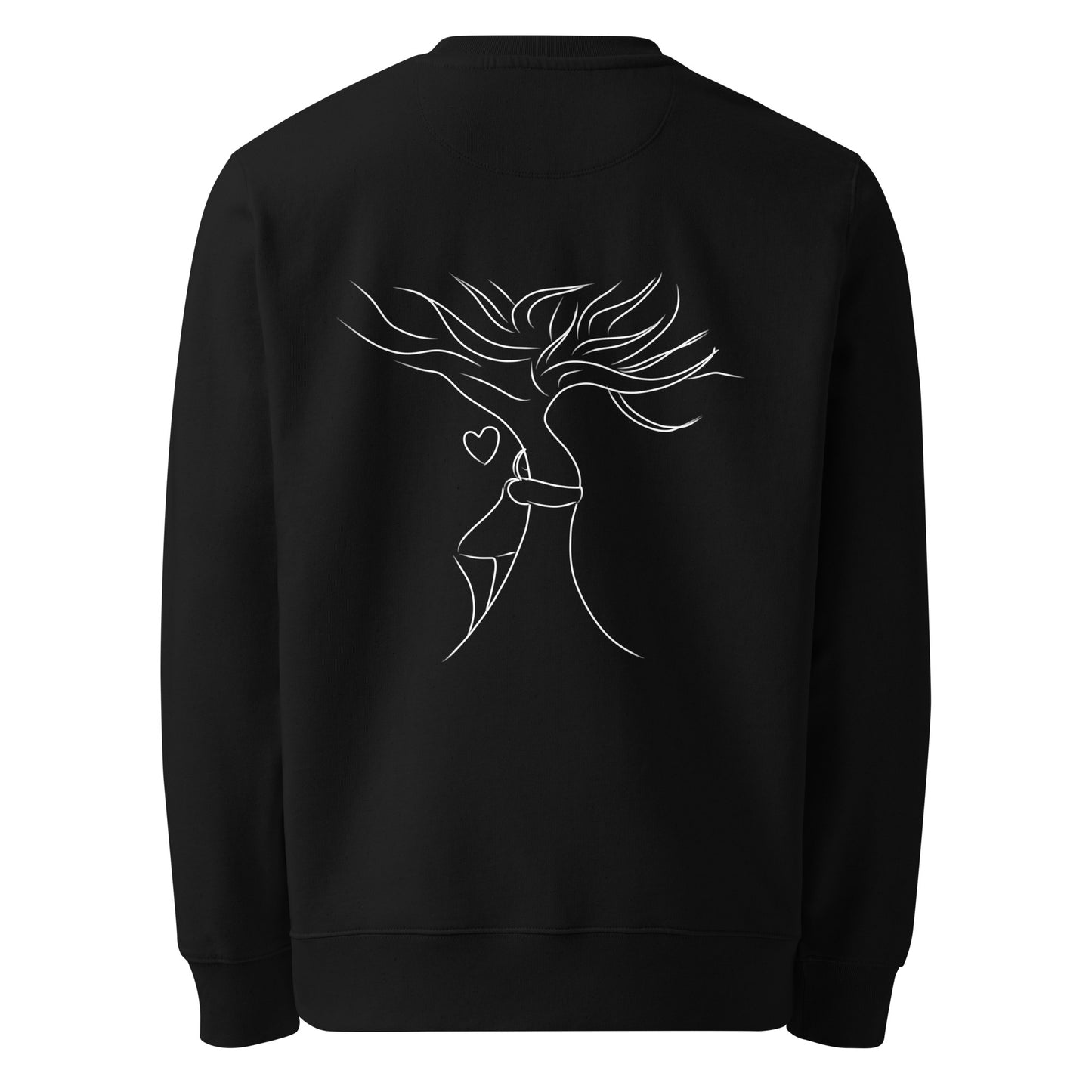 The White Tree Hug | Vegan Jumper in black back