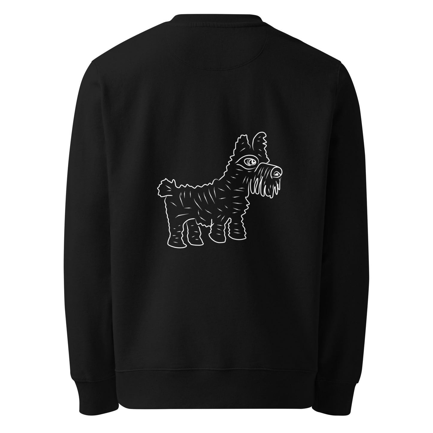 White Dog | Vegan Jumper in black back