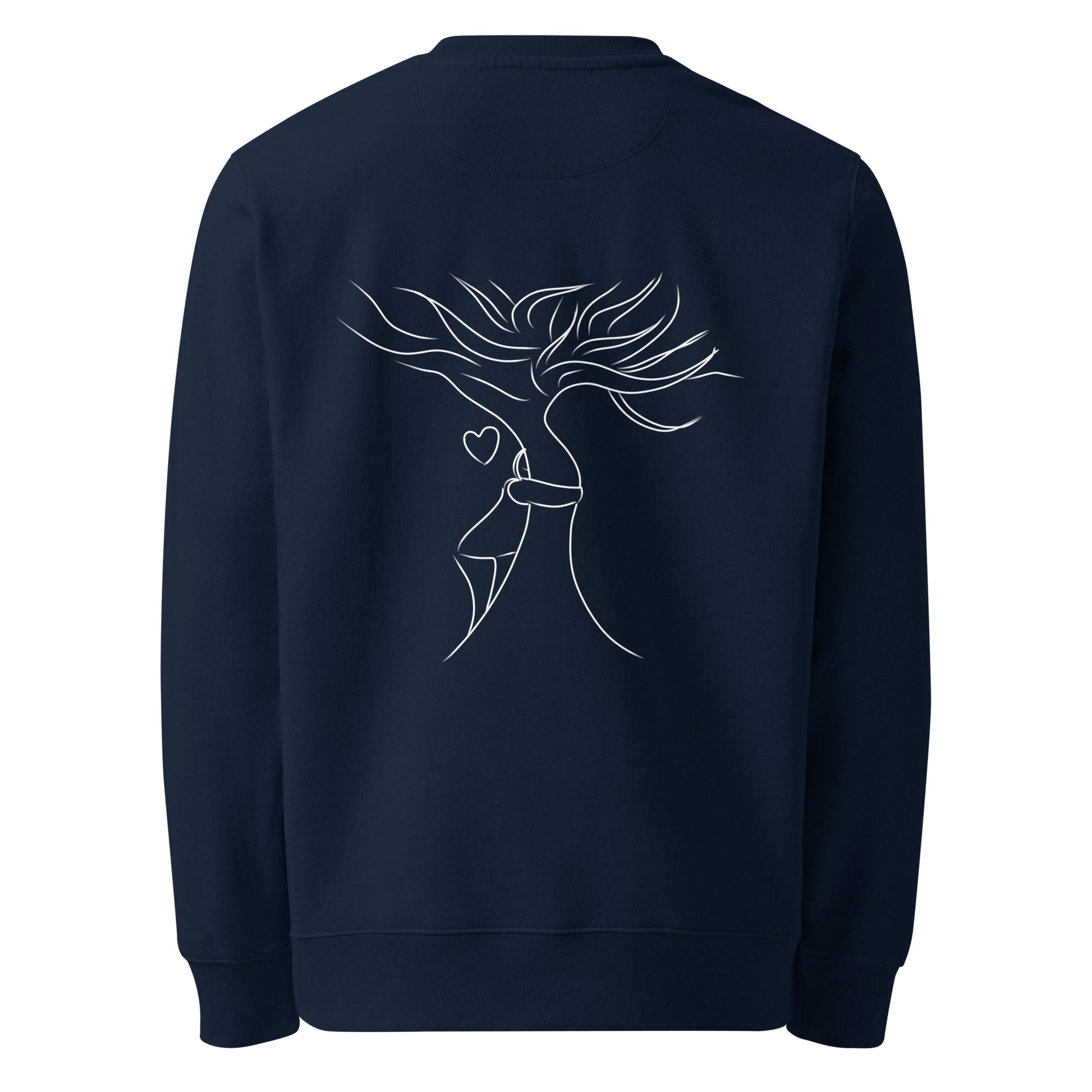 The White Tree Hug | Vegan Jumper in navy back