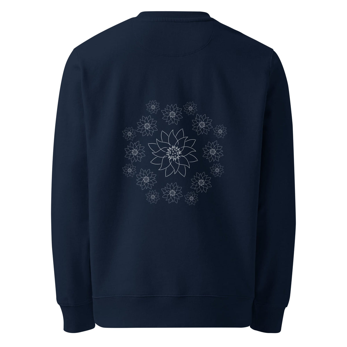 White Lotus Dream | Vegan Jumper in navy back