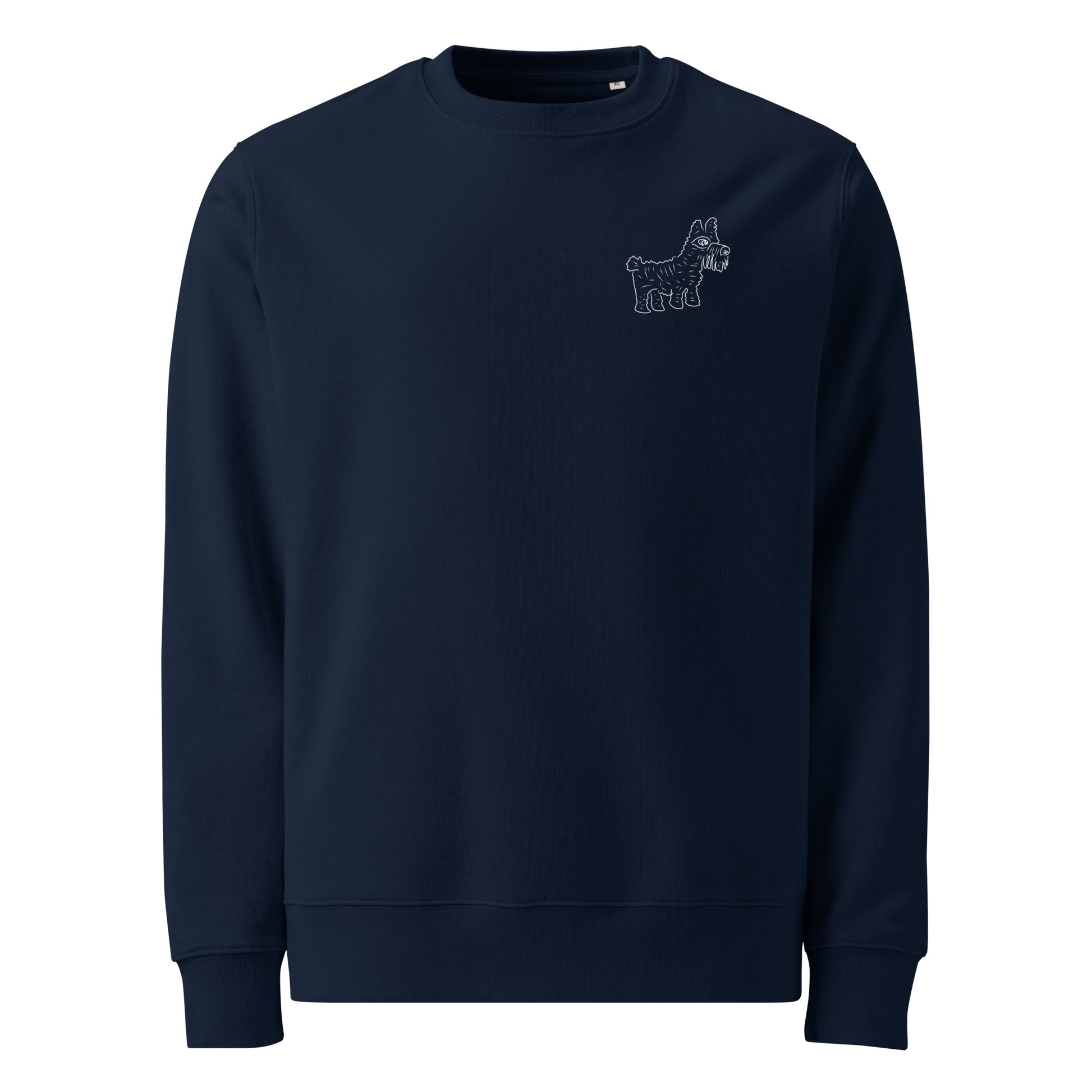 White Dog  | Vegan Jumper in navy