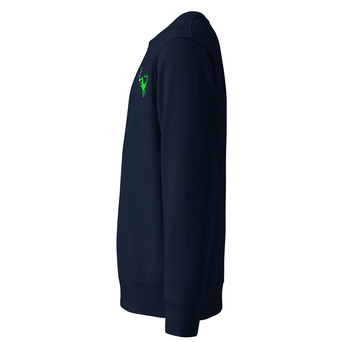 Vegan Sustainable Jumper in navy left