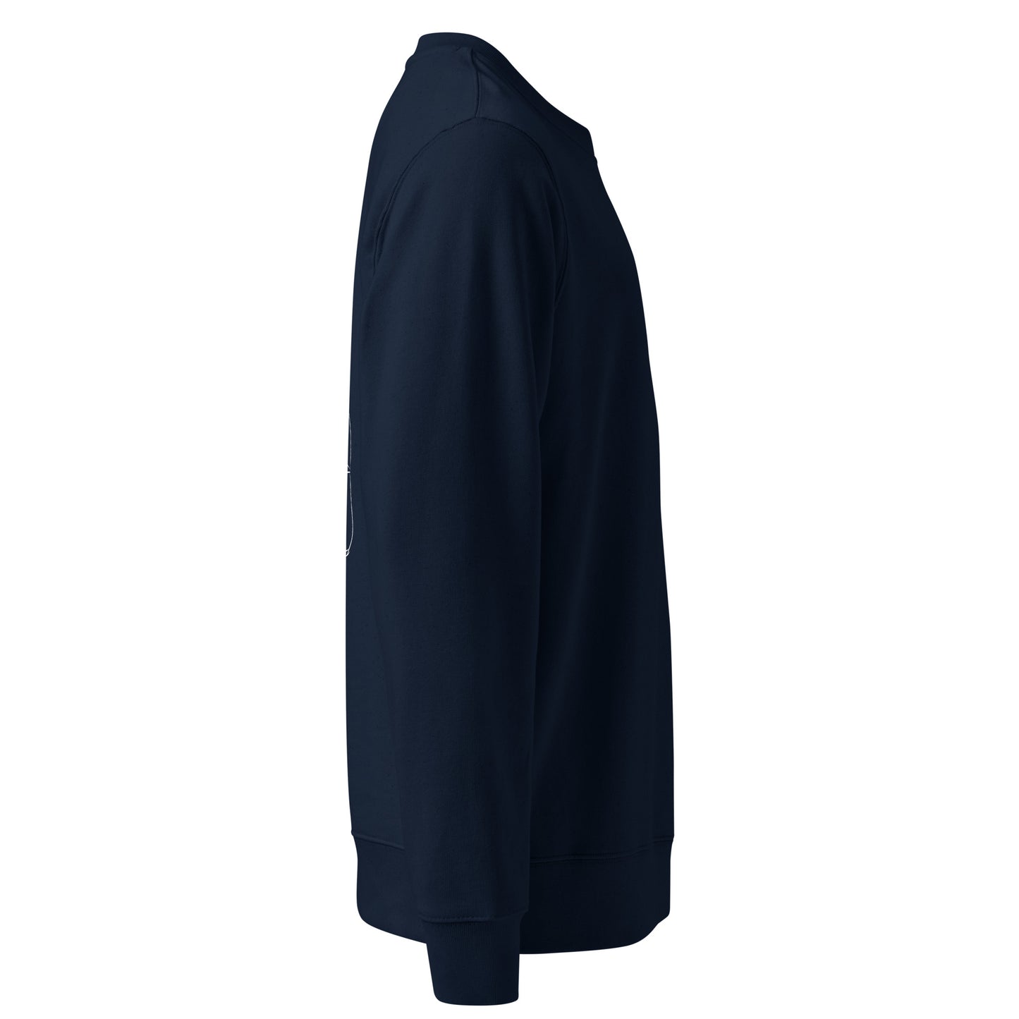 White Cat's Cradle | Vegan Jumper in navy right