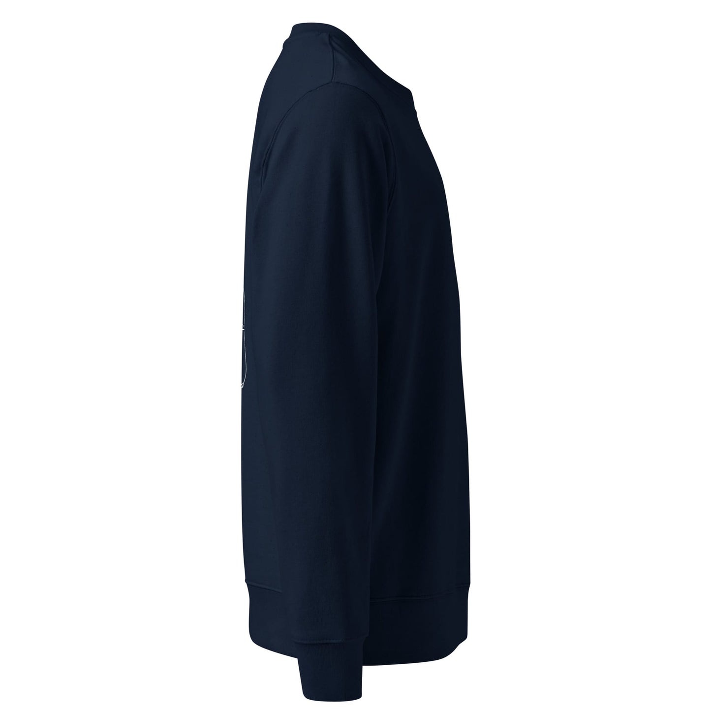 White Cat's Cradle | Vegan Jumper in navy right