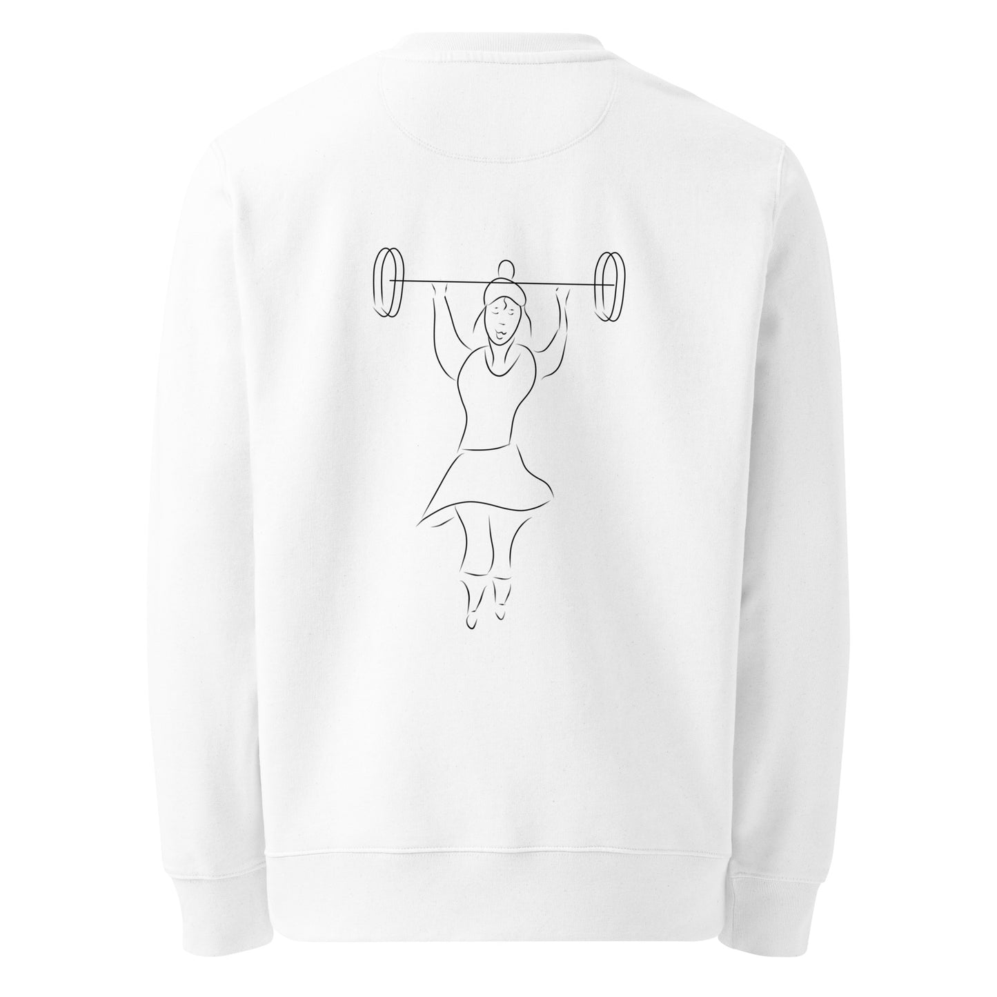 Women That Lift On White | Vegan Jumper back view