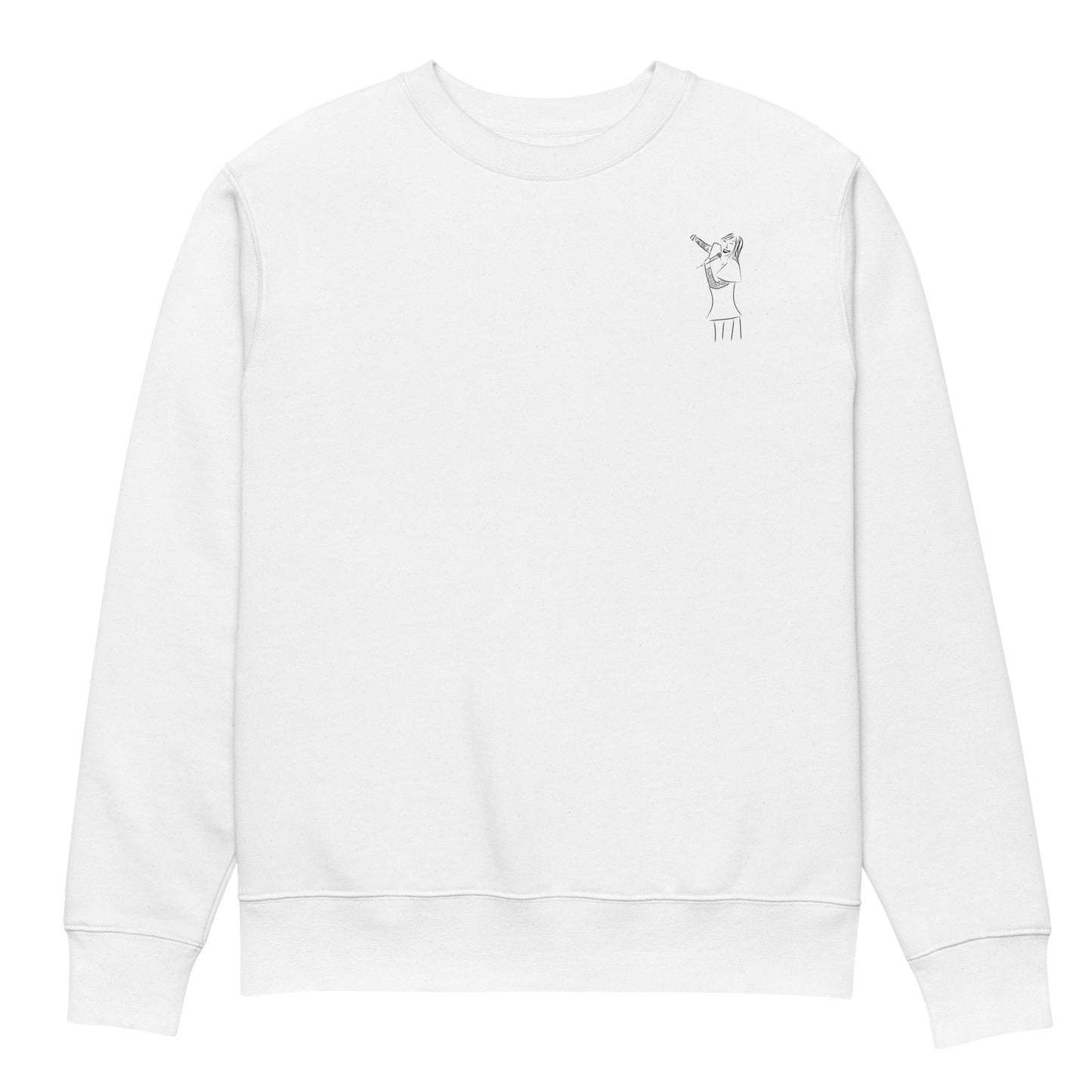Songstress Woman Singing | Vegan Jumper front view