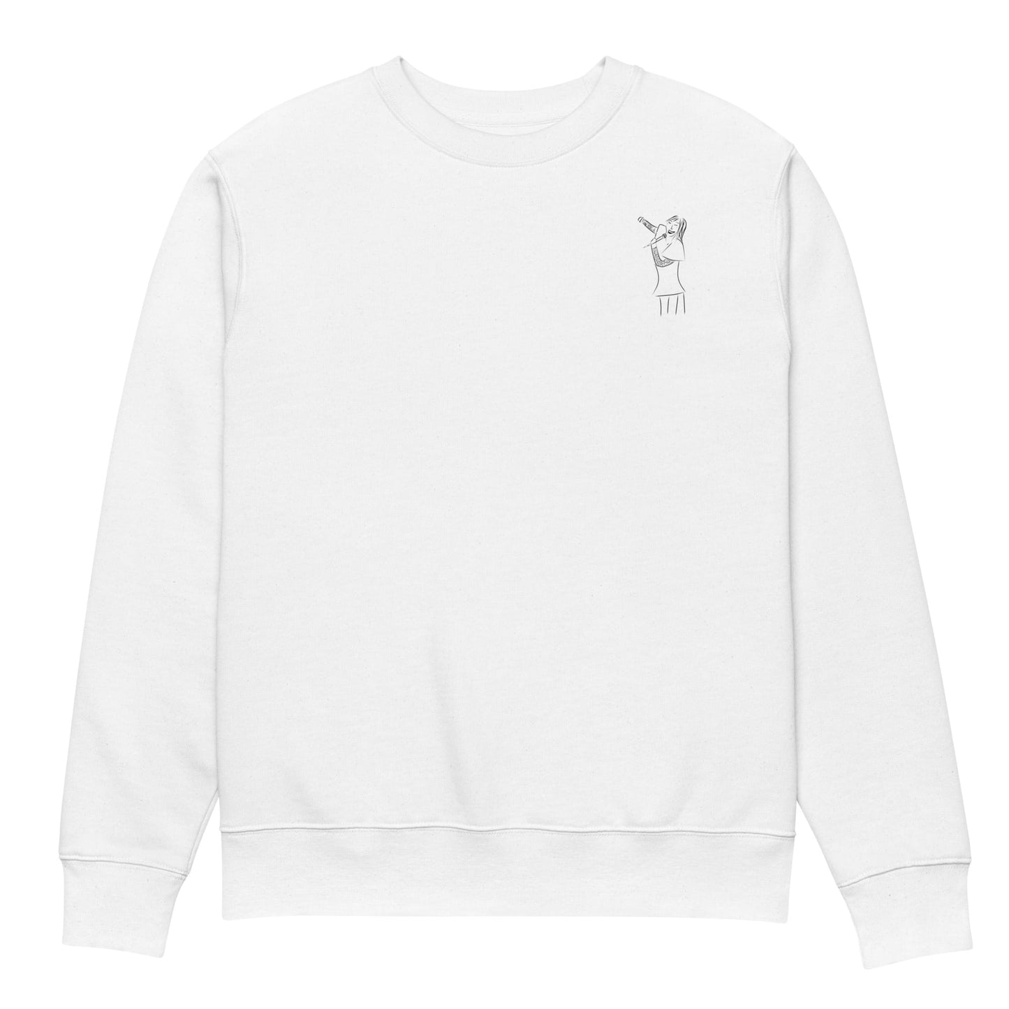 Songstress Woman Singing | Vegan Jumper front view