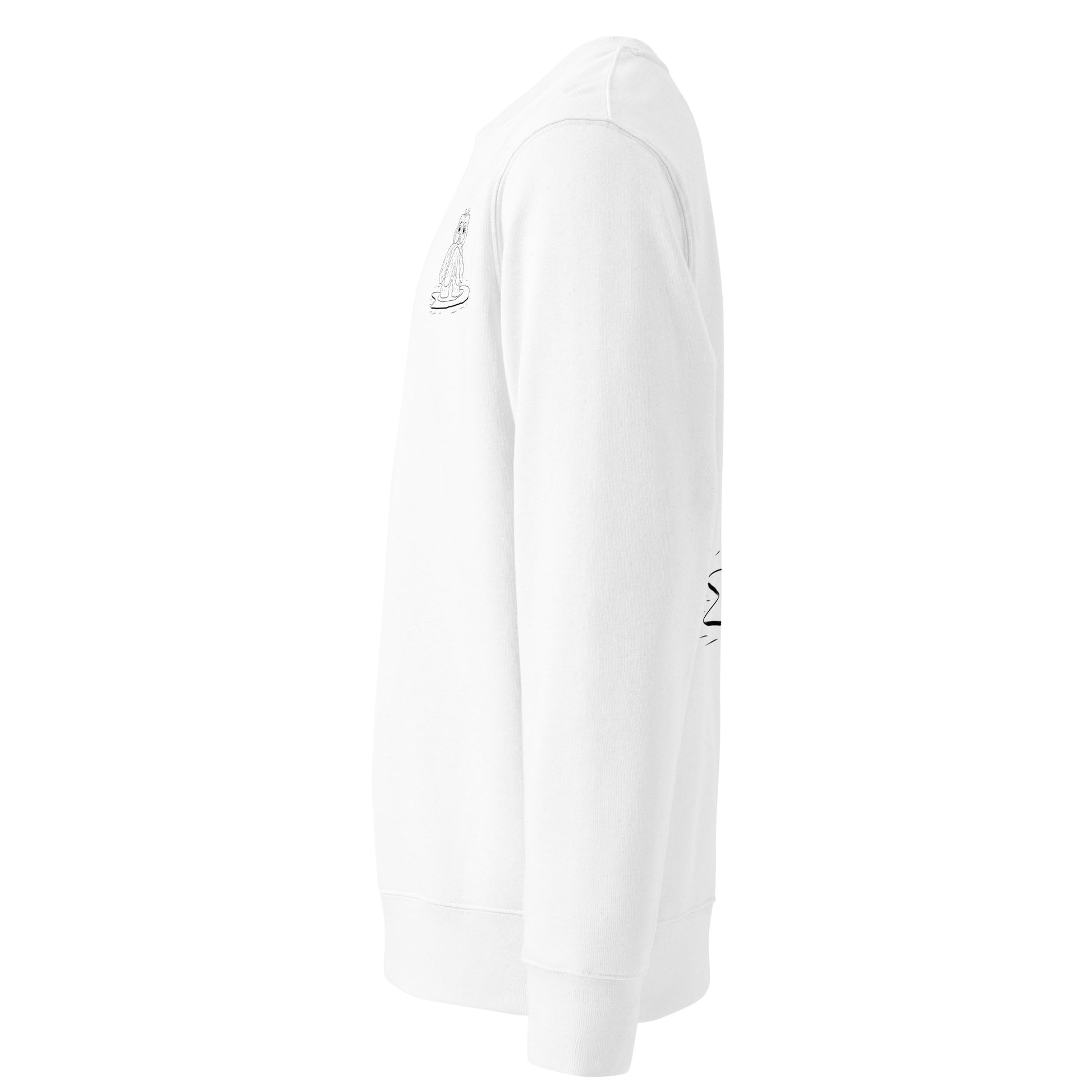 Surfing Owl | Vegan Jumper left view