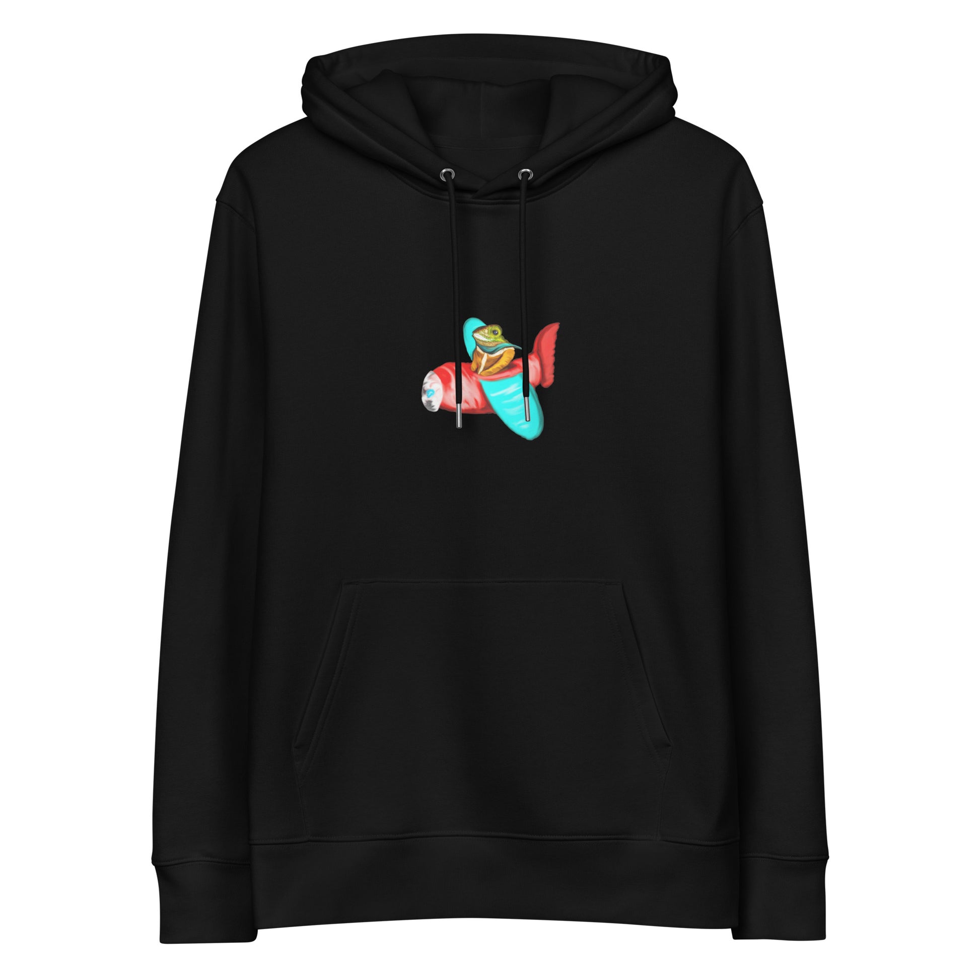Flying Lizard  | Sustainable Hoodie in black