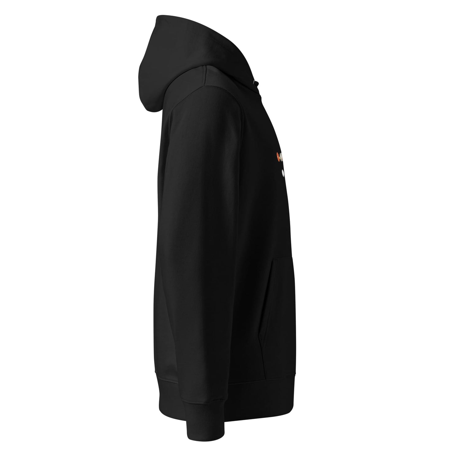 Ping Pong Platypus | Sustainable Hoodie in black right