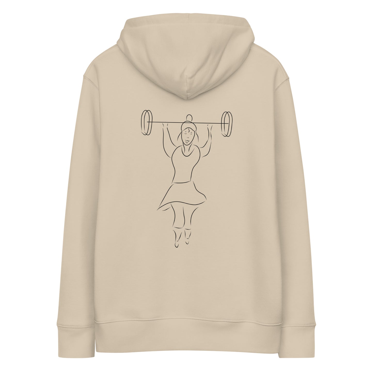 Women That Lift | Sustainable Hoodie in desert dust back