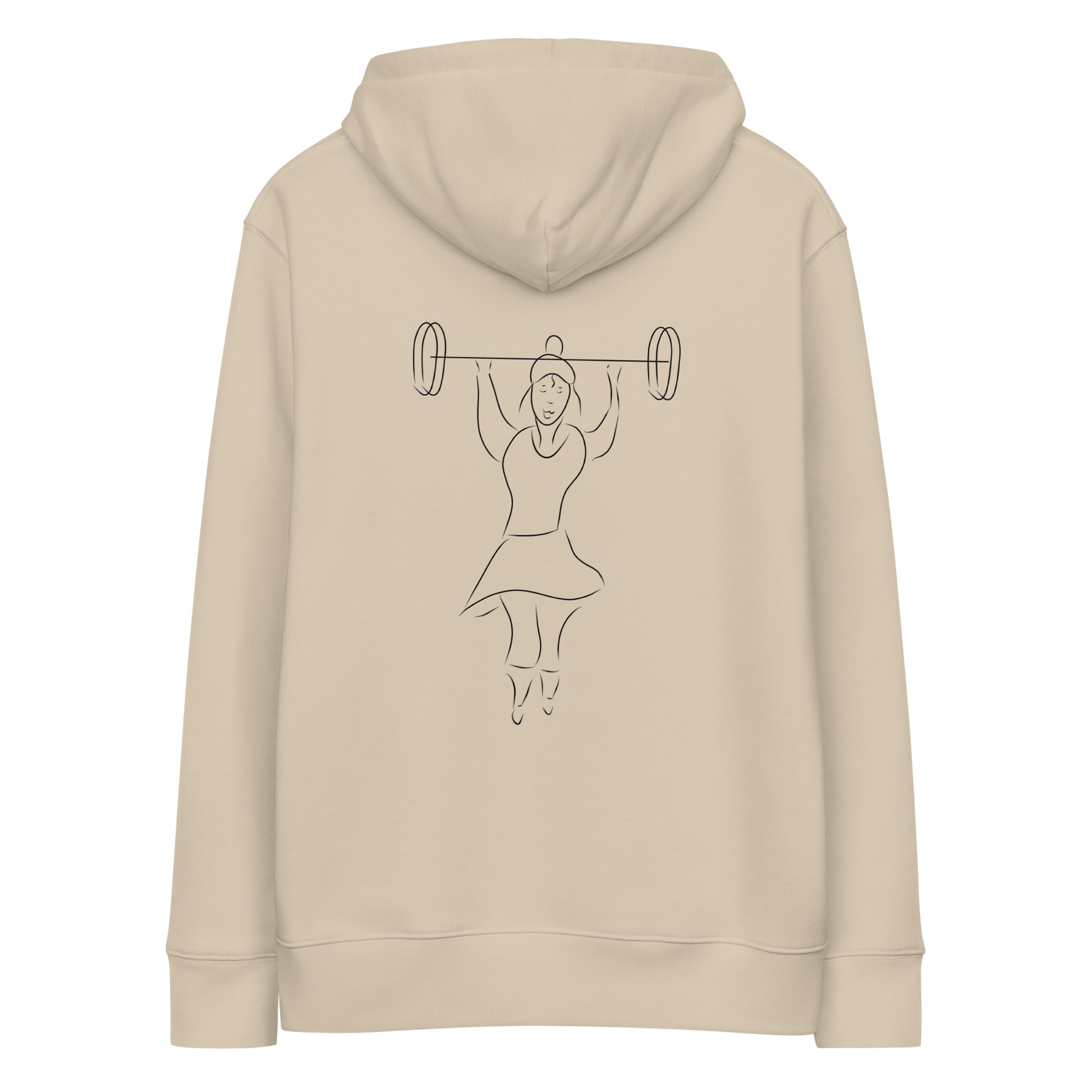 Women That Lift | Sustainable Hoodie in desert dust back