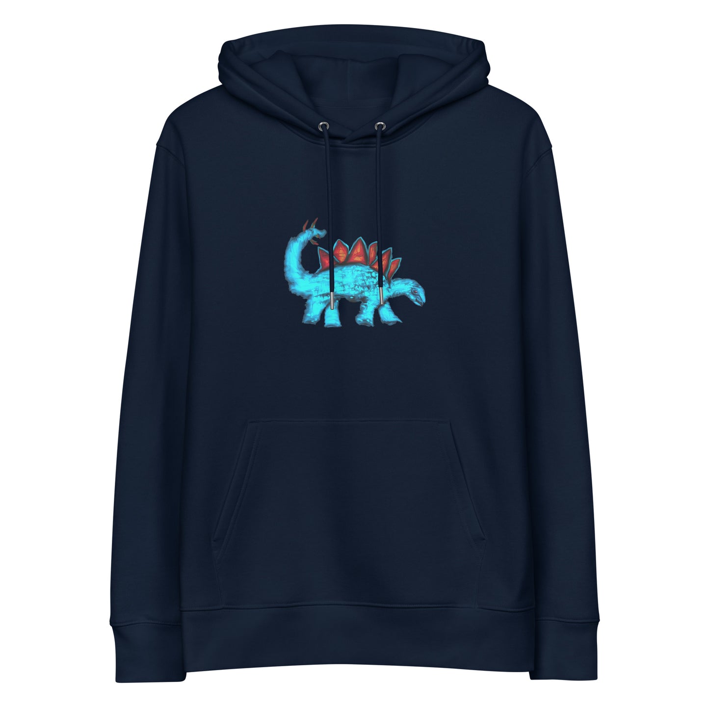 Dinosaur Stegosaurus | Sustainable Hoodie in navy