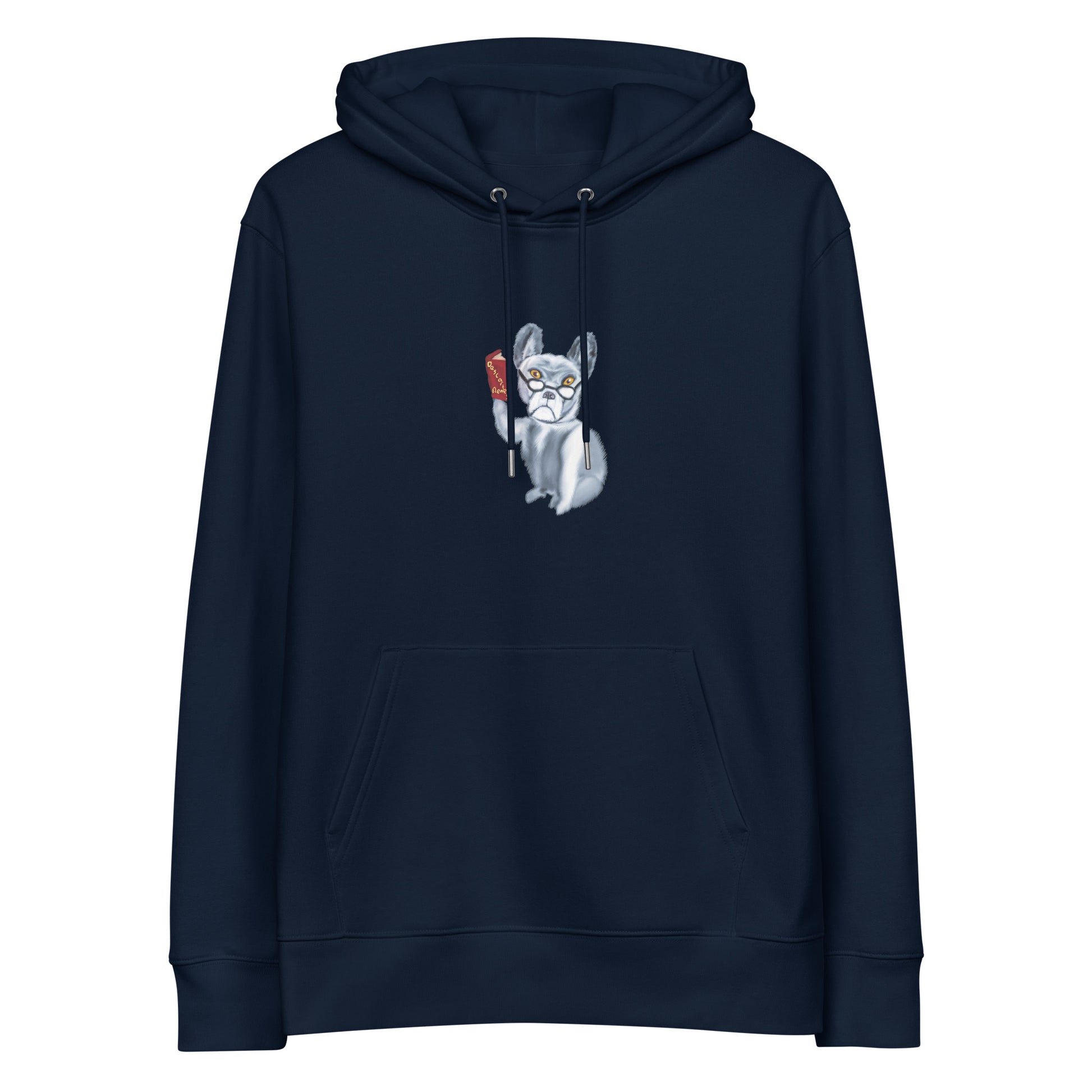 Dog Philosopher | Sustainable Hoodie in navy