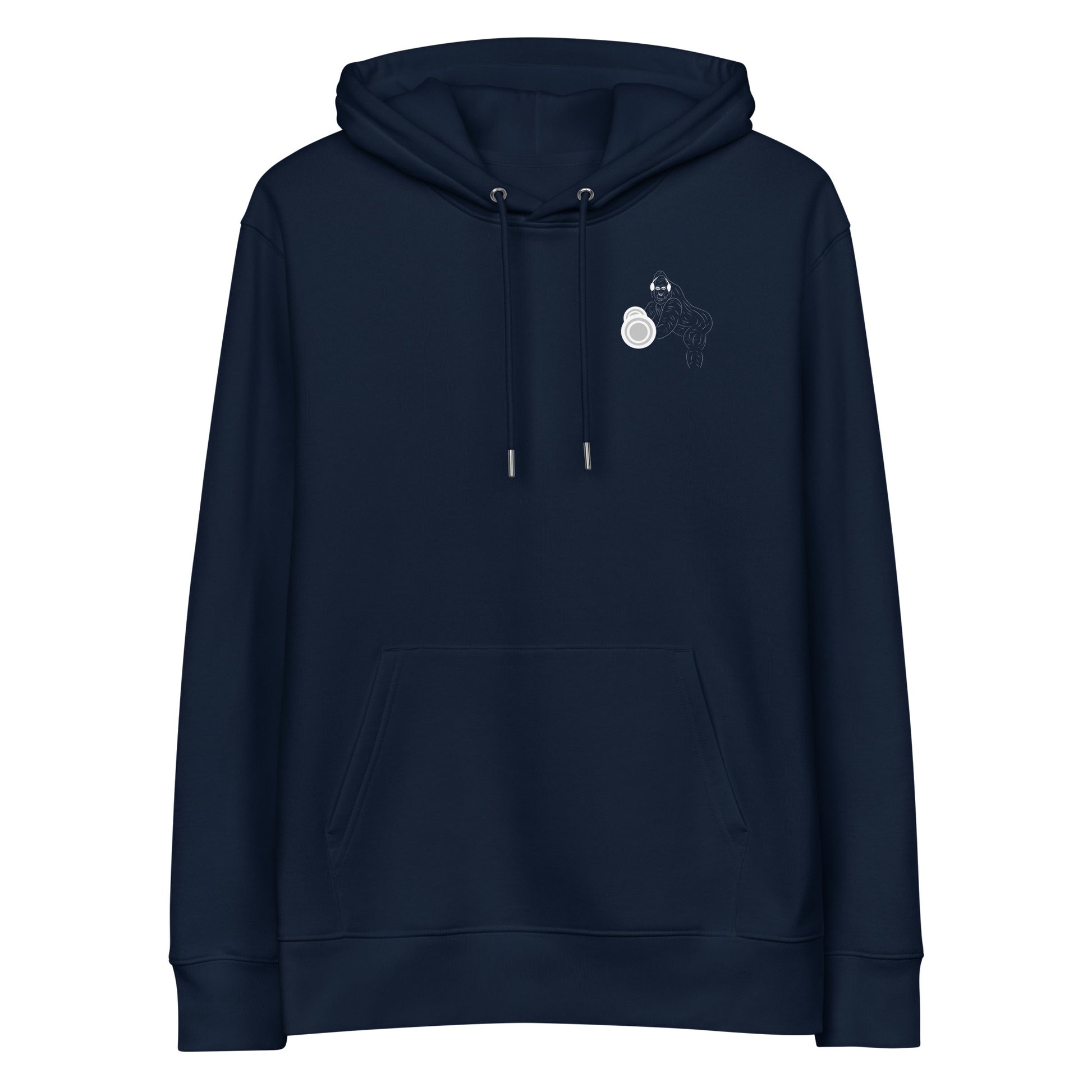 White Gorilla Gym | Sustainable Hoodie in navy