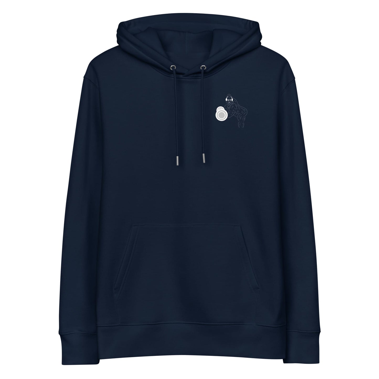 White Gorilla Gym | Sustainable Hoodie in navy
