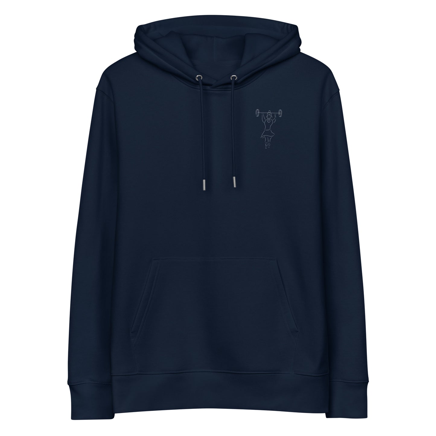 Women That Lift White | Sustainable Hoodie in navy