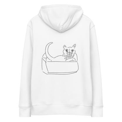 Cat's Cradle | Sustainable Hoodie in white back