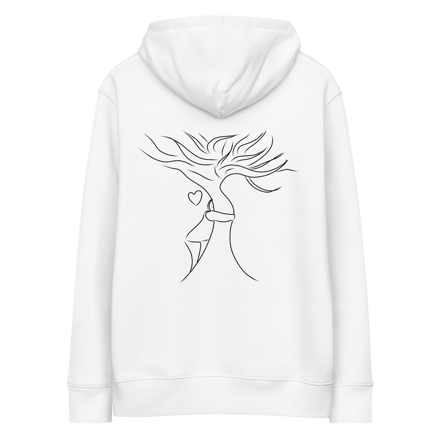 Tree Hug | Sustainable Hoodie in white back