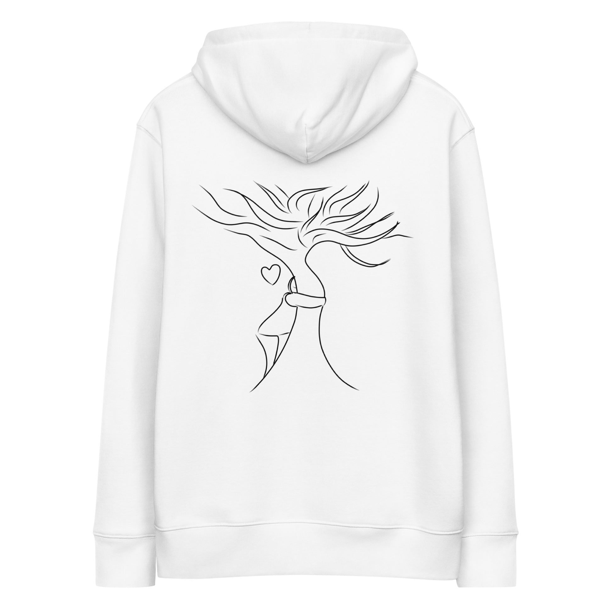 Tree Hug | Sustainable Hoodie in white back