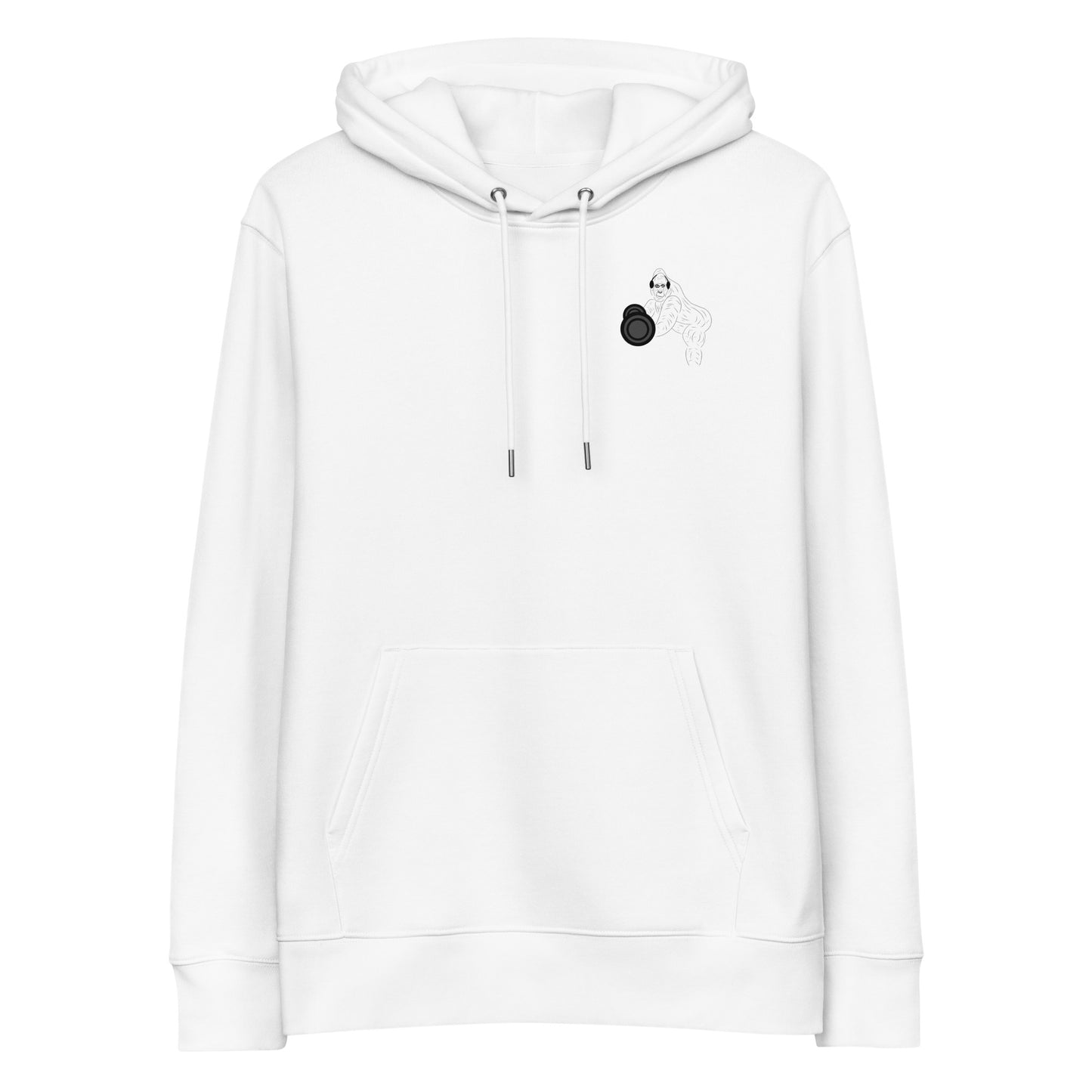 Gorilla Gym | Sustainable Hoodie in white