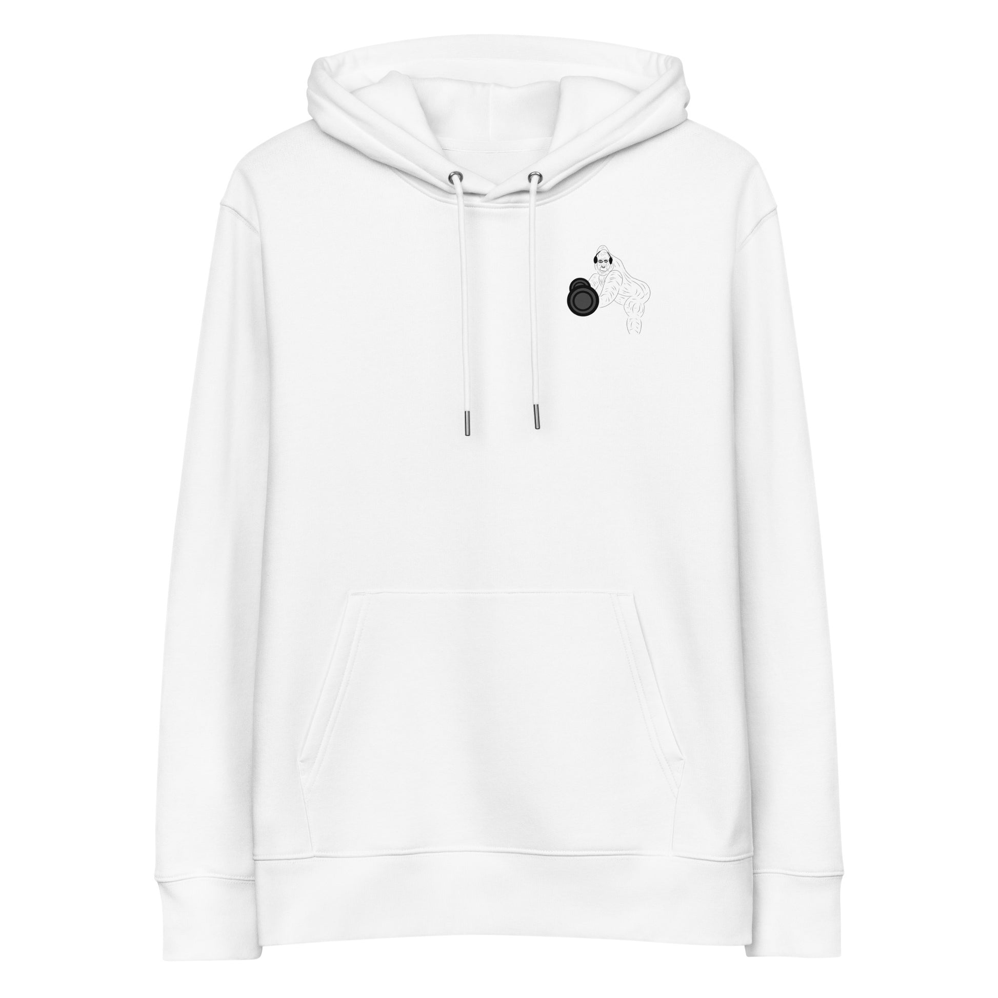 Gorilla Gym | Sustainable Hoodie in white