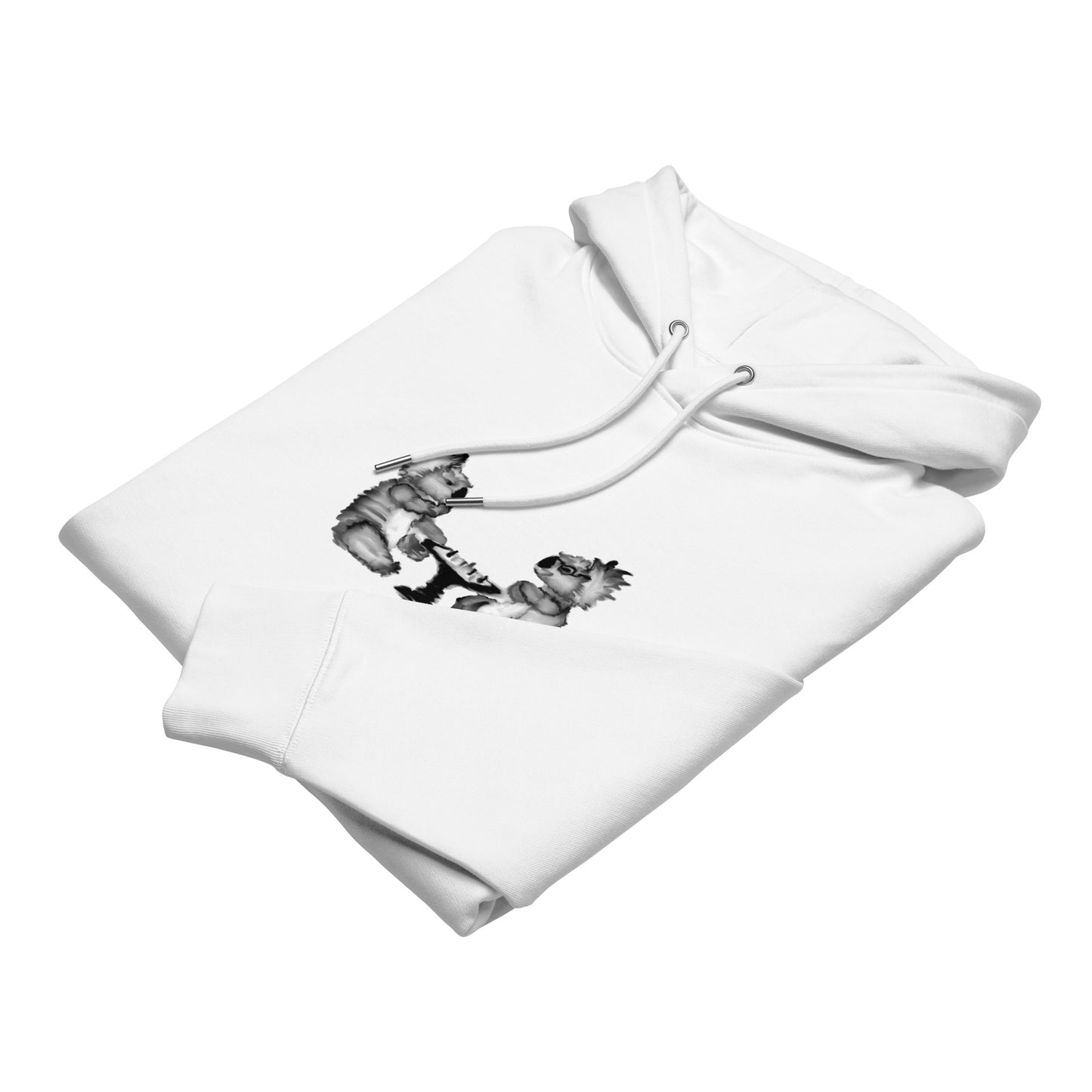 Koalas Playing Chess | Sustainable Hoodie folded