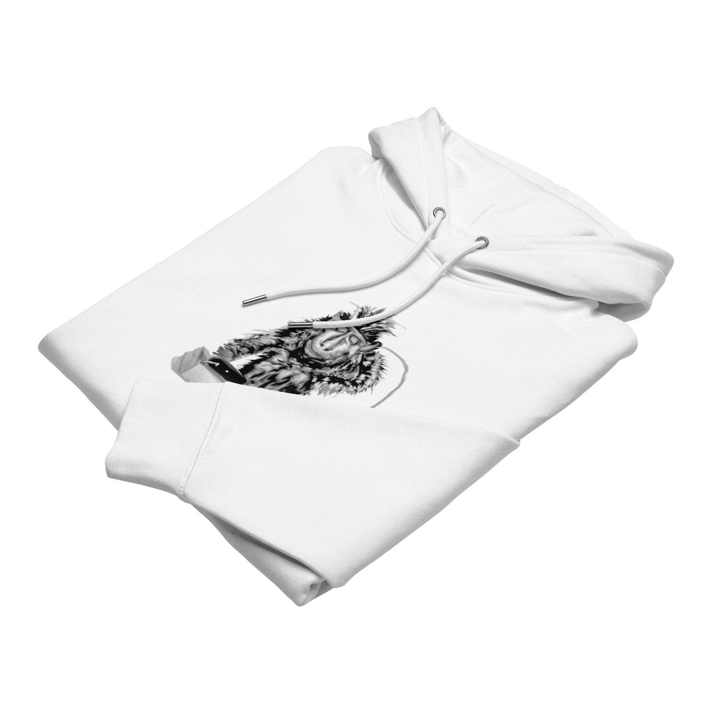 Monkey DJ | Sustainable Hoodie folded