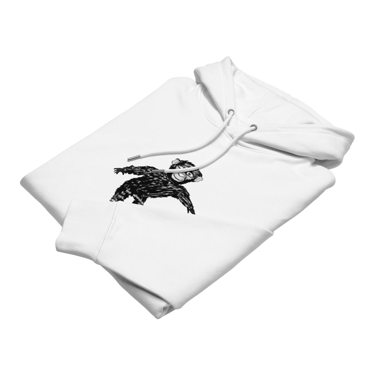 Monkey Skateboarding | Sustainable Hoodie folded