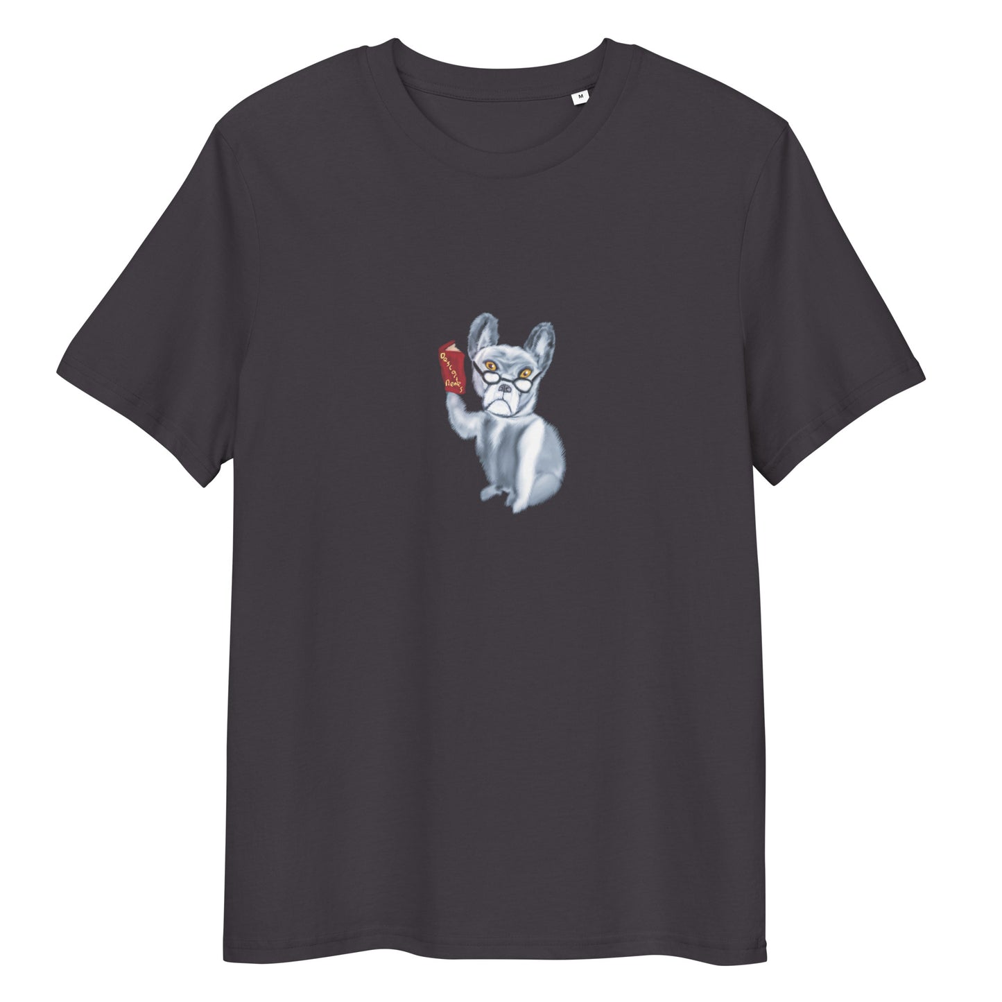 Dog Philosopher | 100% Organic Cotton T Shirt in dark grey