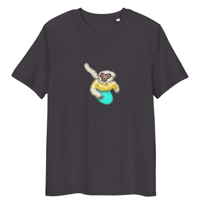 Gibbon Surfing | 100% Organic Cotton T Shirt in dark grey