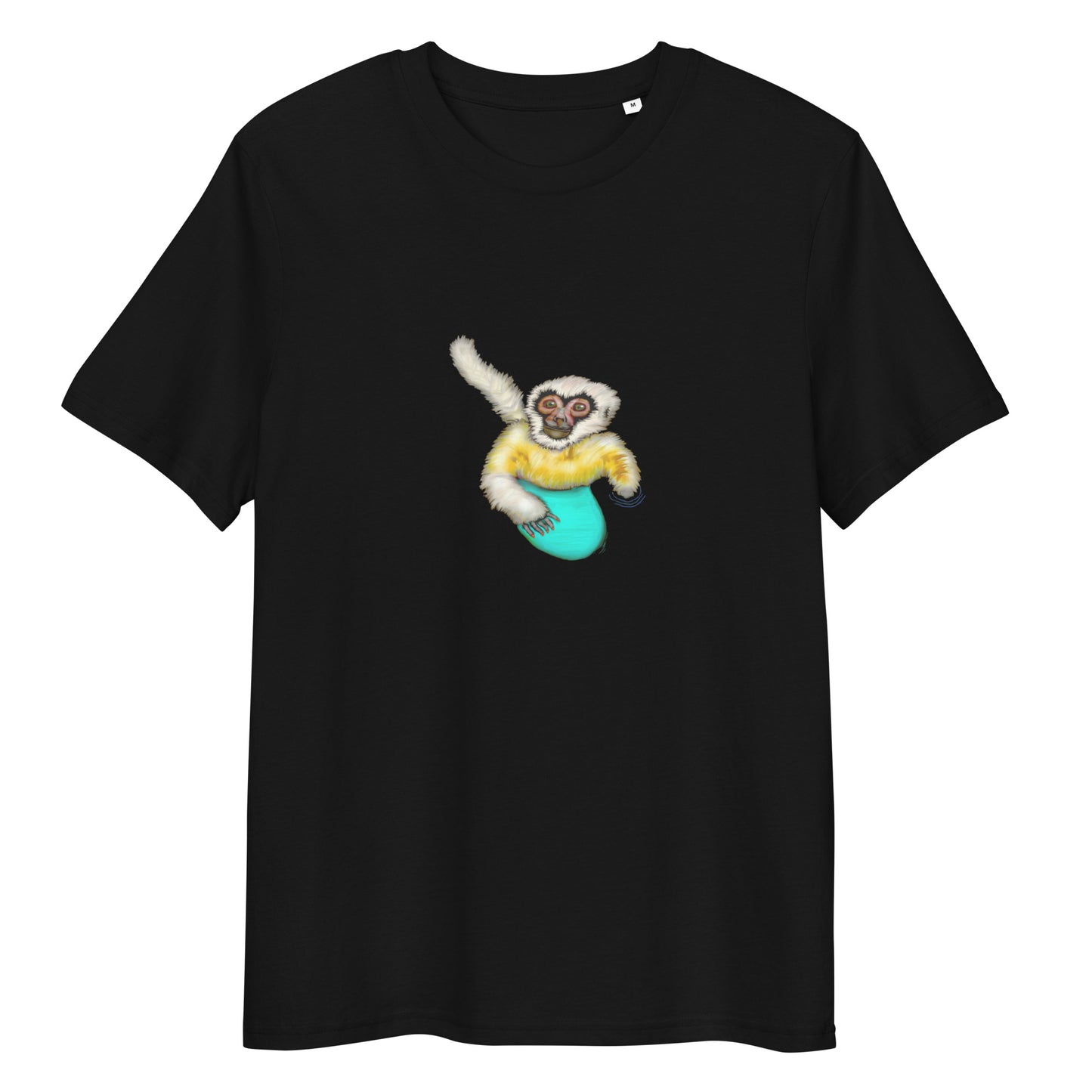 Gibbon Surfing | 100% Organic Cotton T Shirt in black