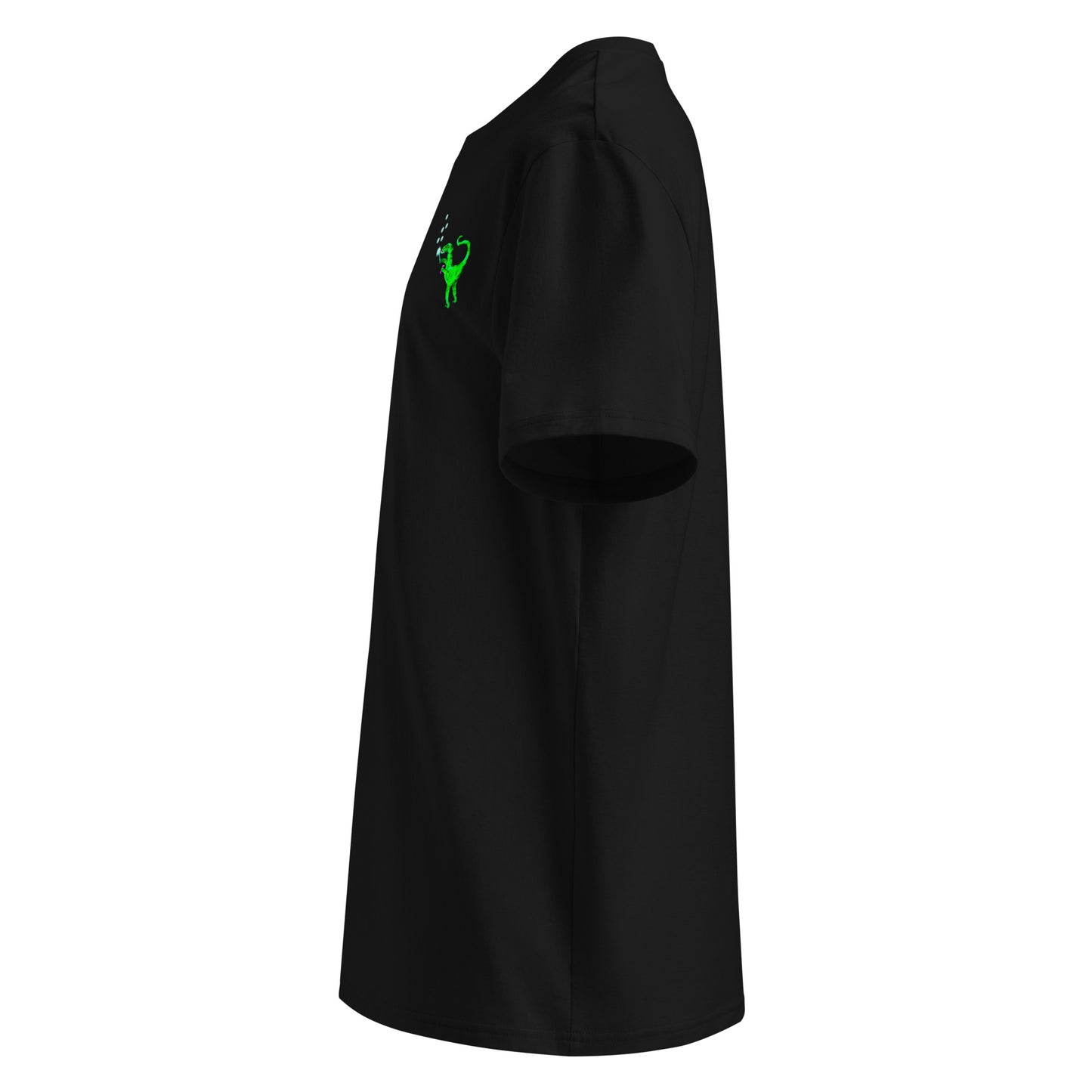 Organic Cotton Vegan T Shirt in black left view