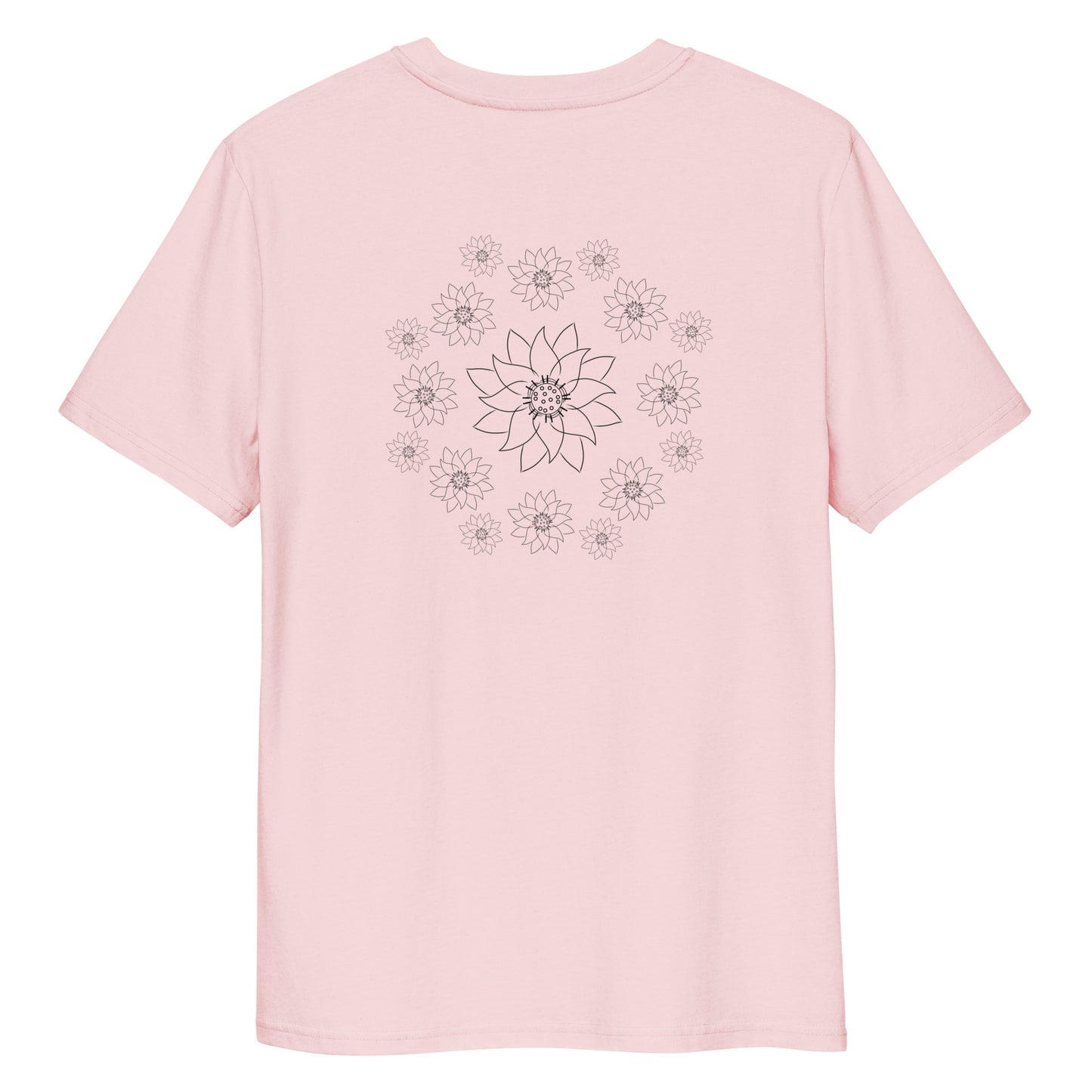 Lotus Dream | 100% Organic Cotton T Shirt in pink back
