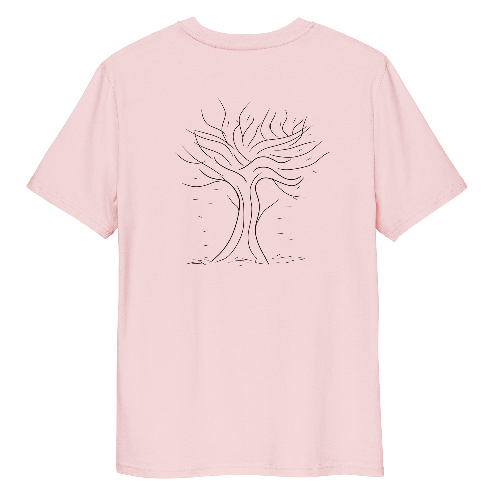 Autumn Tree Trance | 100% Organic Cotton T Shirt in pink back