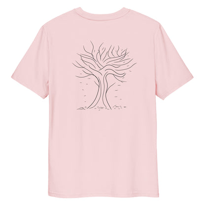 Autumn Tree Trance | 100% Organic Cotton T Shirt in pink back