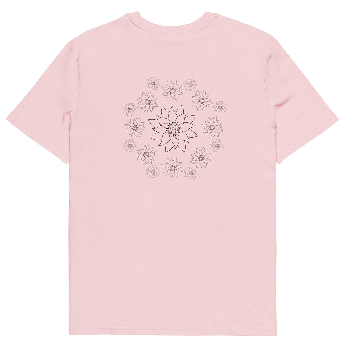 Lotus Dream | 100% Organic Cotton T Shirt in pink back view