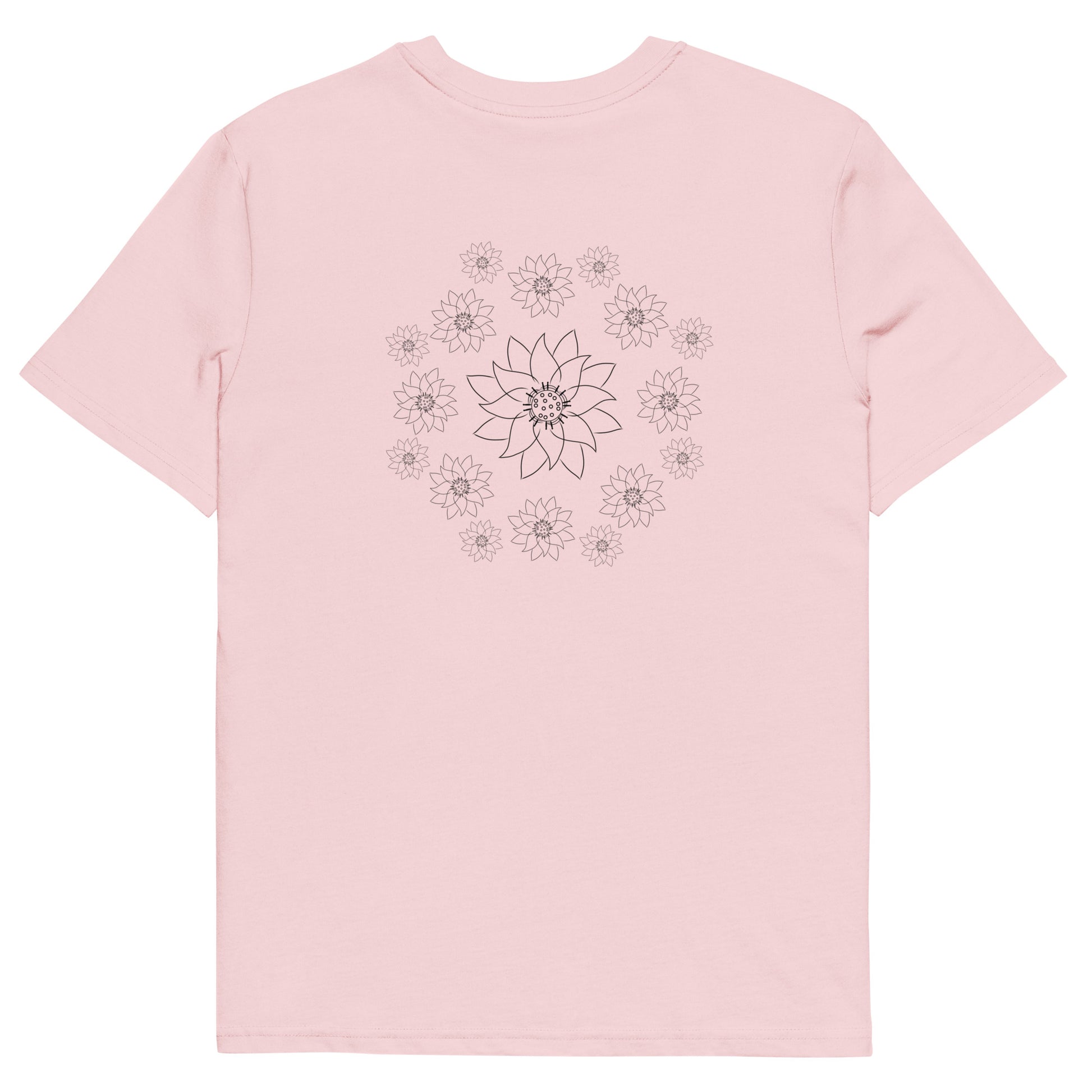 Lotus Dream | 100% Organic Cotton T Shirt in pink back view
