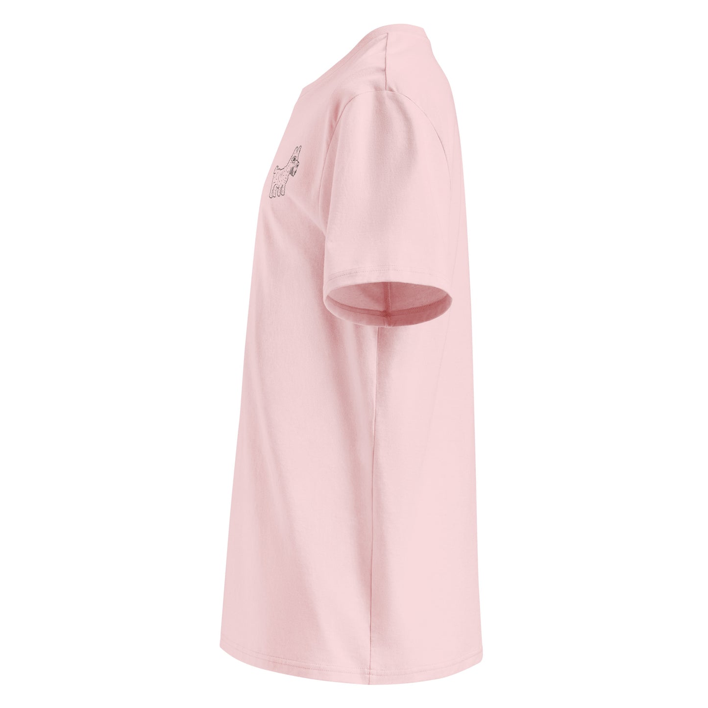 Dog 2 | 100% Organic Cotton T Shirt in pink left view
